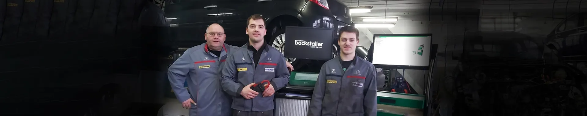 Das Werkstatt-Team von Autohaus Bockstaller